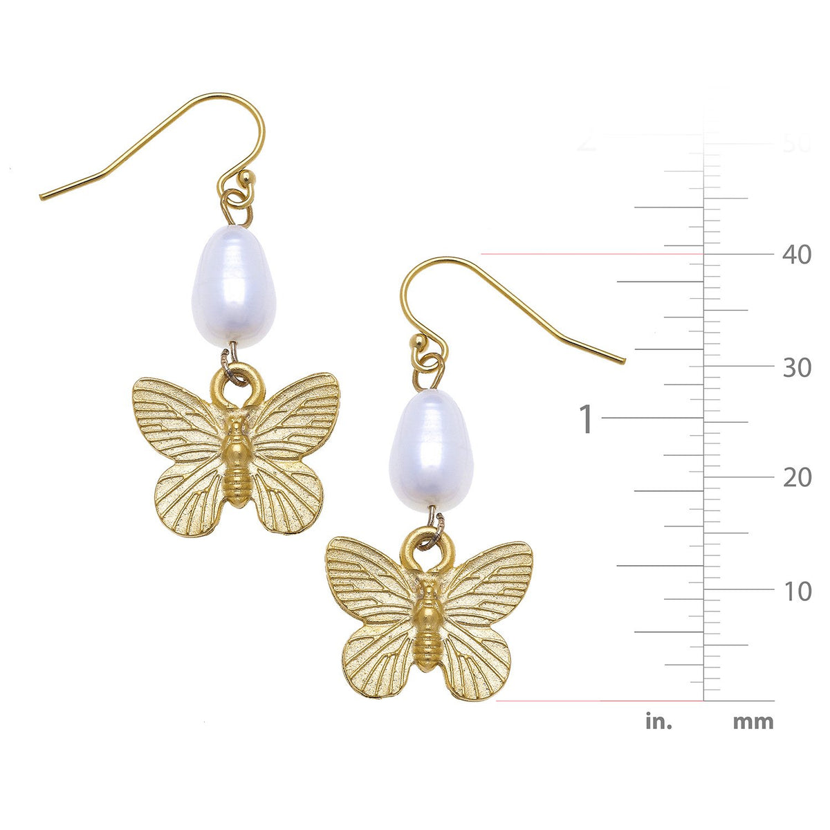 Buy Black & Gold Titli Silver Monarch Butterfly Earrings for Women Online @  Tata CLiQ Luxury